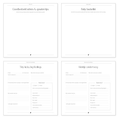 Babyshower boek | neutraal | Writemoments