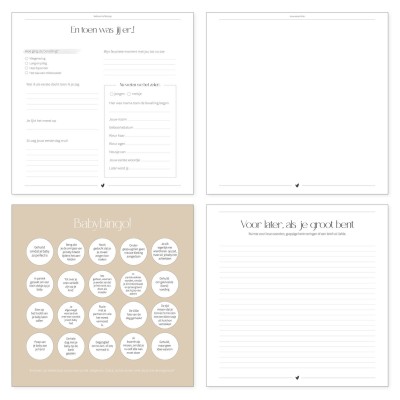 Babyshower boek | neutraal | Writemoments