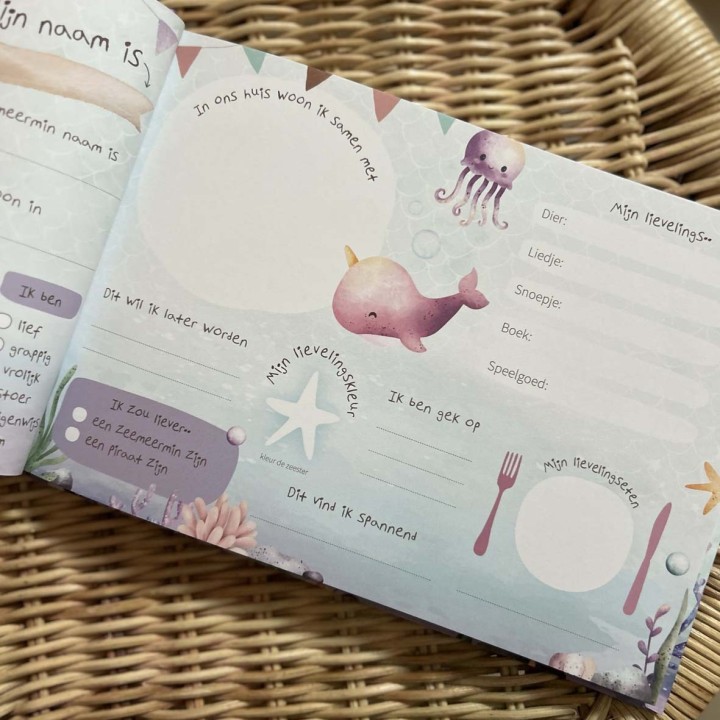 Vriendenboek meisje zeemeermin | Writemoments