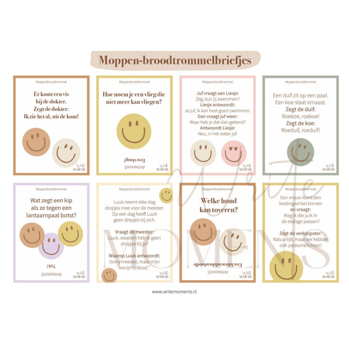 Moppen broodtrommelbriefjes – printable moppen voor kinderen