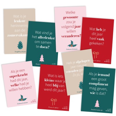 Feestdagen kletskaarten voor het hele gezin | Writemoments