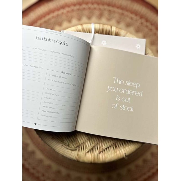 Babyshower boek | neutraal | Writemoments
