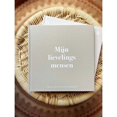 Vriendenboek volwassenen 'Mijn lievelingsmensen' | neutraal