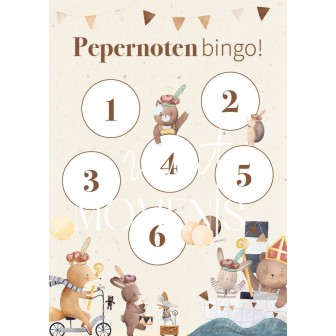 Pepernotenbingo, leuke Sinterklaas printable | Writemoments