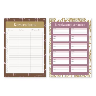 Kerstplanner 2025 NIEUW | Printable | Writemoments
