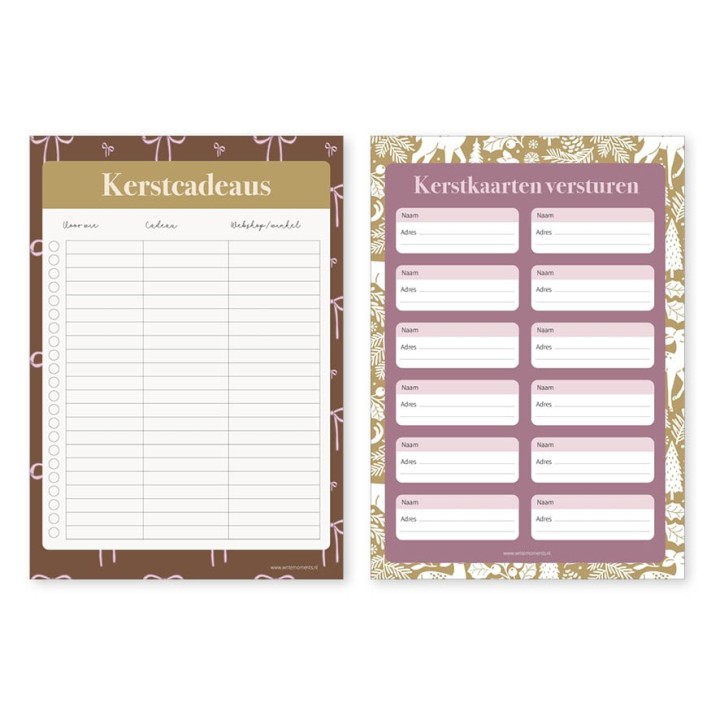 Kerstplanner 2025 NIEUW | Printable | Writemoments