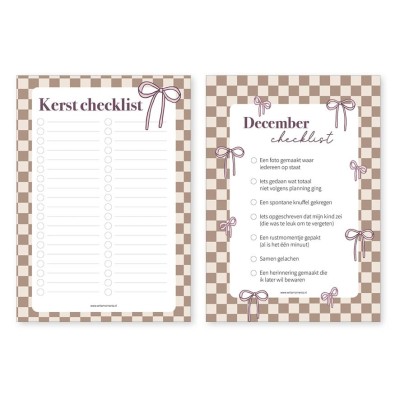 Kerstplanner 2025 NIEUW | Printable | Writemoments
