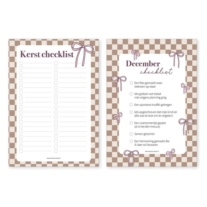 Kerstplanner 2025 NIEUW | Printable | Writemoments