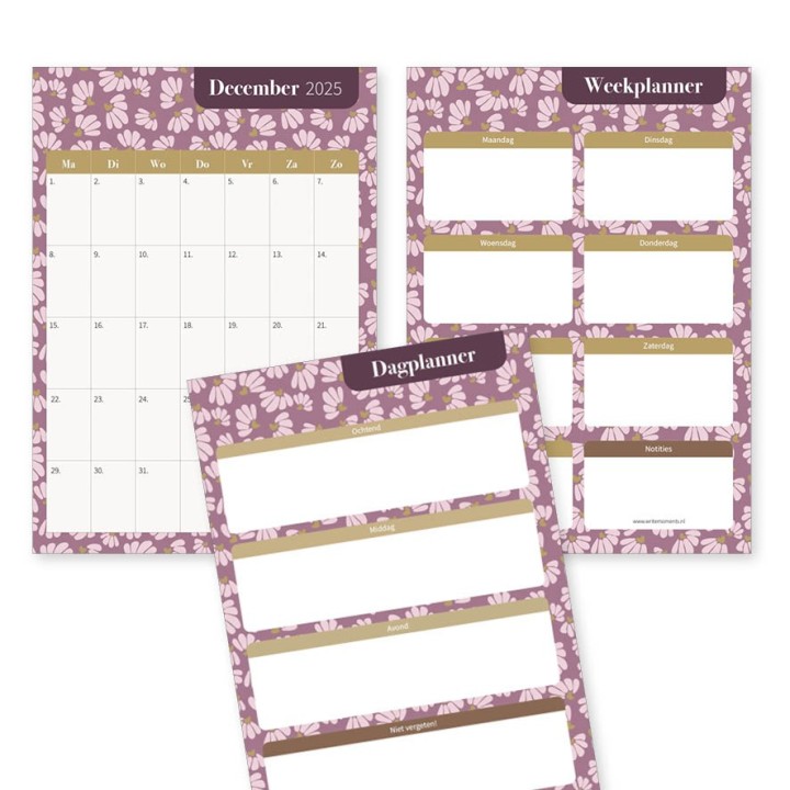 Kerstplanner 2025 NIEUW | Printable | Writemoments