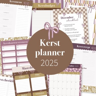 Kerstplanner 2025 NIEUW | Printable | Writemoments