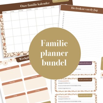 Familie planner bundel | Printable | Writemoments