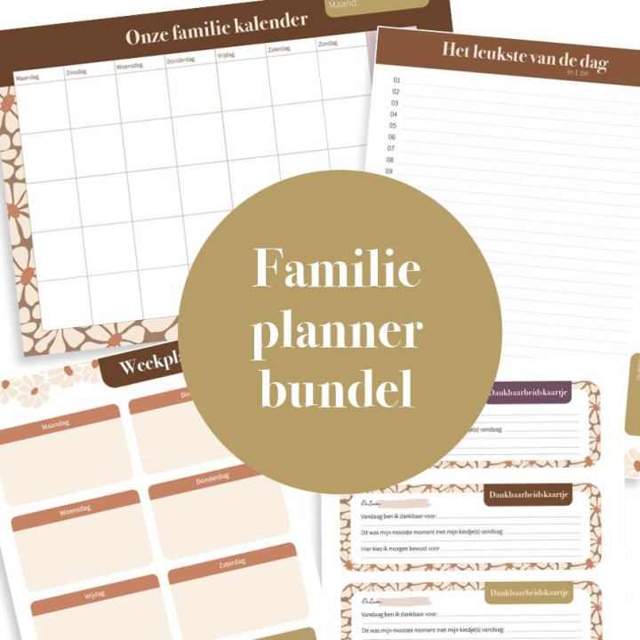 Familie planner bundel | Printable | Writemoments