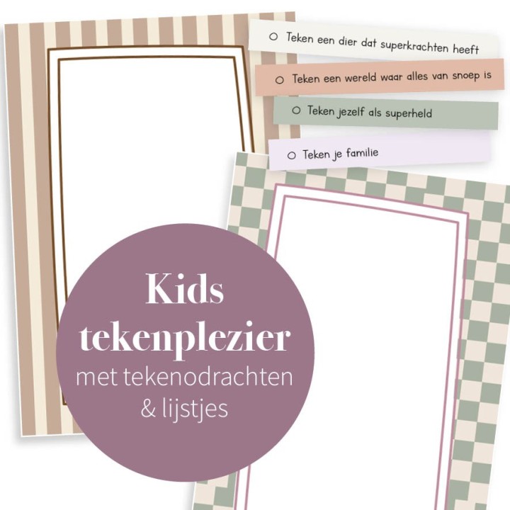 Tekenopdrachten & lijstjes | Tekenplezier voor kids