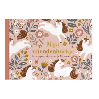 Unicorn vriendenboekje met goudfolie | Voor kinderen van 4–8