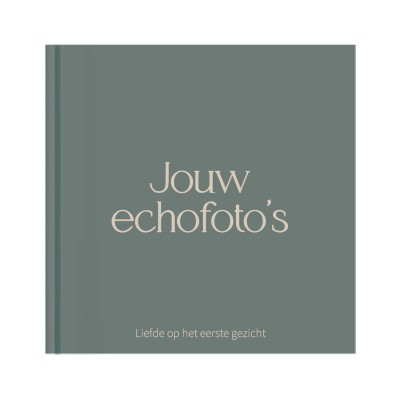 Echoboekje zwangerschap | Groen echo fotoboekje voor 10