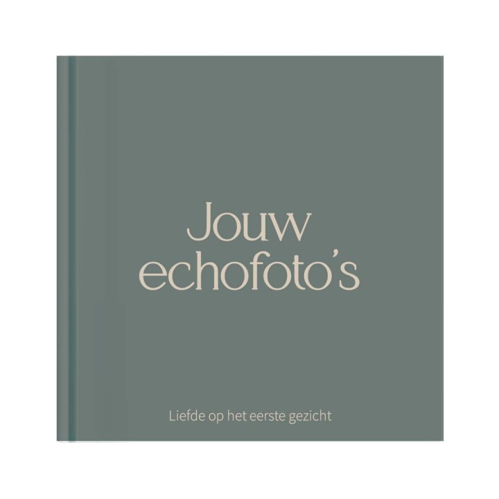 Echoboekje zwangerschap | Groen echo fotoboekje voor 10
