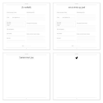 Kraambezoekboek | Terra baby gastenboek voor de kraamtijd
