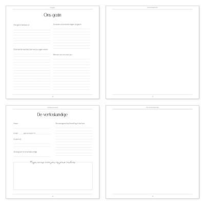 Kraambezoekboek | Gastenboek voor de kraamtijd
