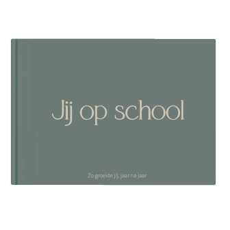 Schoolfotoboek 'Jij op school' | groen | Writemoments