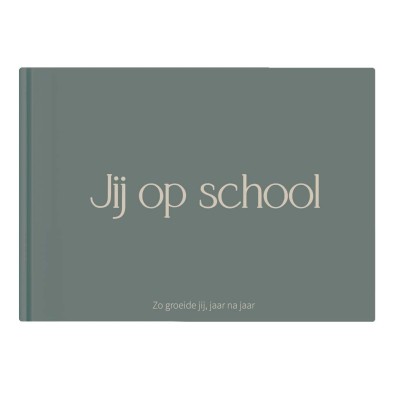 Schoolfotoboek 'Jij op school' | groen | Writemoments