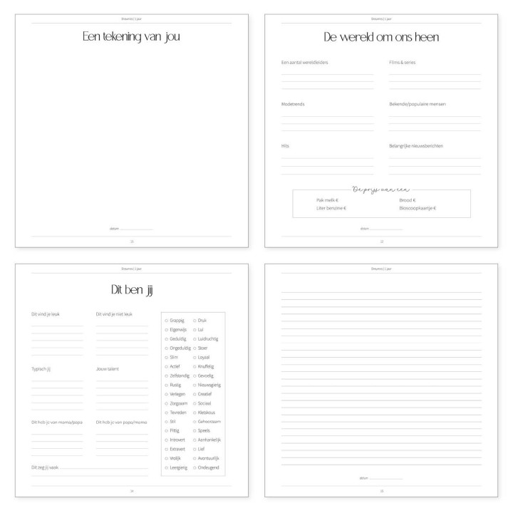 Opgroeiboek dreumes & peuter 1 t/m 3 jaar | Invulboek bruin