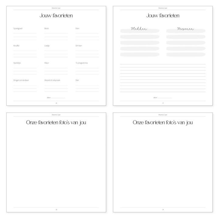 Opgroeiboek dreumes & peuter 1 t/m 3 jaar | Invulboek bruin