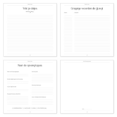 Opgroeiboek dreumes & peuter 1 t/m 3 jaar | Invulboek bruin