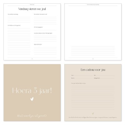 Opgroeiboek dreumes & peuter 1 t/m 3 jaar | Invulboek bruin