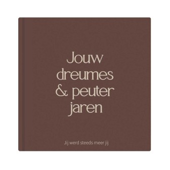 Opgroeiboek dreumes & peuter 1 t/m 3 jaar | Invulboek bruin