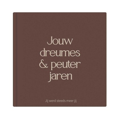 Opgroeiboek dreumes & peuter 1 t/m 3 jaar | Invulboek bruin
