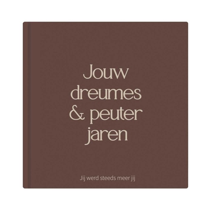 Opgroeiboek dreumes & peuter 1 t/m 3 jaar | Invulboek bruin
