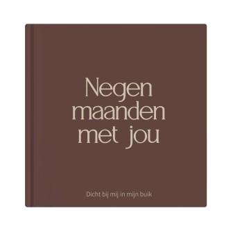 Zwangerschapsdagboek 'Negen maanden met jou' - bruin