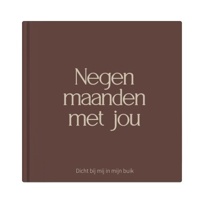 Zwangerschapsdagboek 'Negen maanden met jou' - bruin