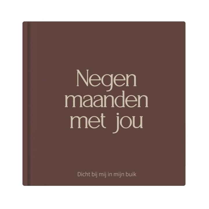 Zwangerschapsdagboek 'Negen maanden met jou' - bruin