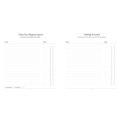 Recepten invulboek – Onze lievelingsrecepten | Writemoments