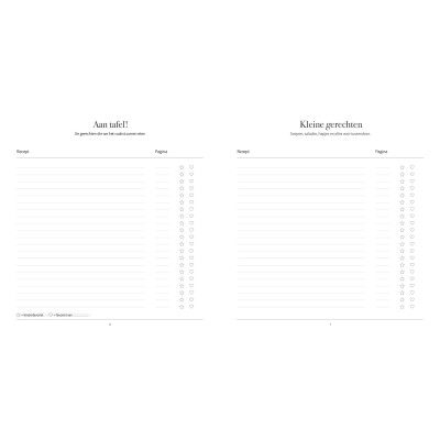 Recepten invulboek – Onze lievelingsrecepten | Writemoments