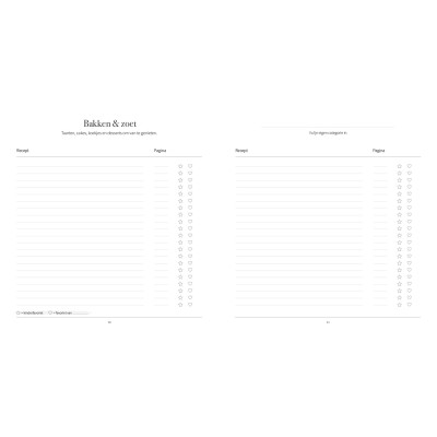 Recepten invulboek – Onze lievelingsrecepten | Writemoments