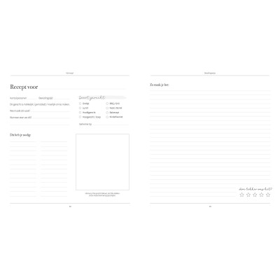 Recepten invulboek – Onze lievelingsrecepten | Writemoments