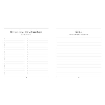 Recepten invulboek – Onze lievelingsrecepten | Writemoments