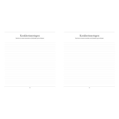 Recepten invulboek – Onze lievelingsrecepten | Writemoments