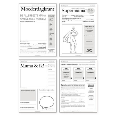 Printable Moederdagkrant!