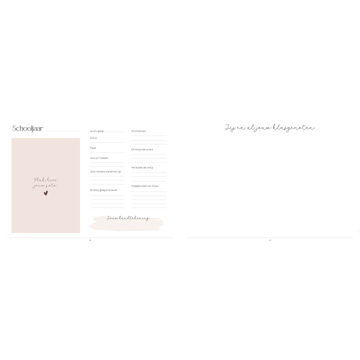 Schoolfotoboek 'madelief' | hardcover | Writemoments