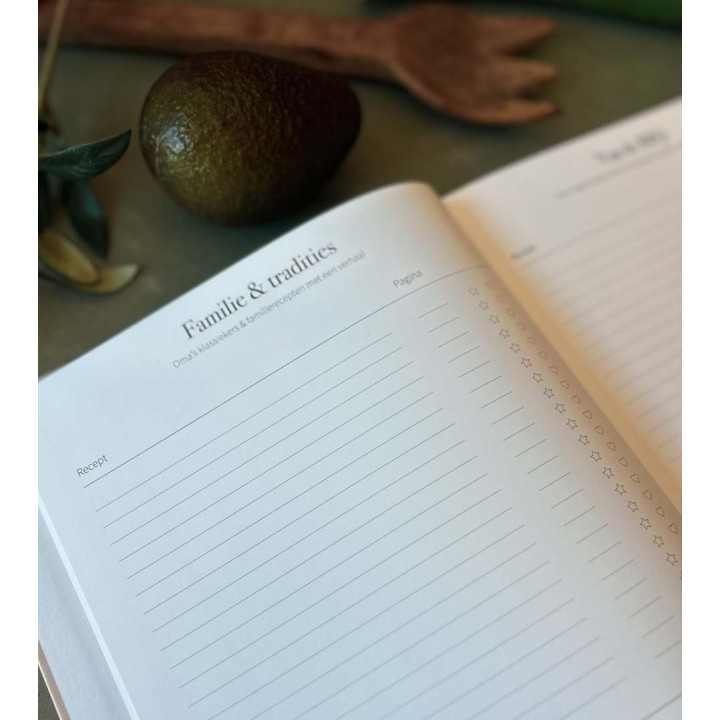 Recepten invulboek – Onze lievelingsrecepten | Writemoments