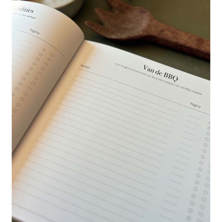 Recepten invulboek – Onze lievelingsrecepten | Writemoments