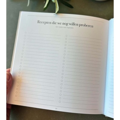 Recepten invulboek – Onze lievelingsrecepten | Writemoments