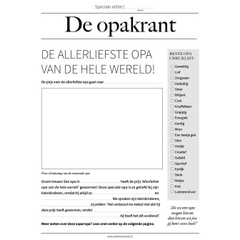 Opakrant voor meerdere kinderen – printable vaderdag cadeau