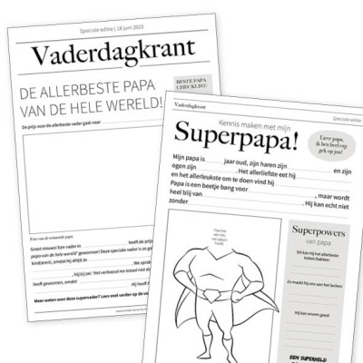 Printable vaderdagkrant!