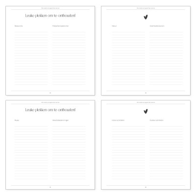 Vakantie dagboek | Invulboek vakanties & uitstapjes