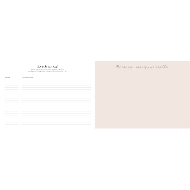 Schoolfotoboek | neutraal | hardcover | Writemoments