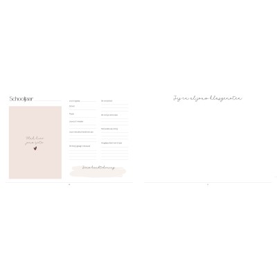 Schoolfotoboek | neutraal | hardcover | Writemoments